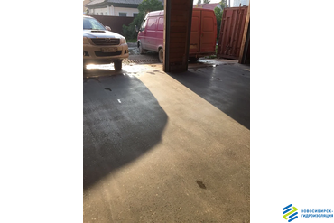Полированный бетон без пропиток. Частный гараж. Новосибирск.