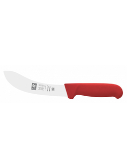 Нож для снятия кожи 160/290 мм. изогнутый, красный SAFE Icel /1/6/