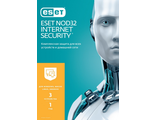 NOD32-EIS-EKEY-1-3 ESET NOD32 Internet Security – новая лицензия на 1 год на 3 устройства