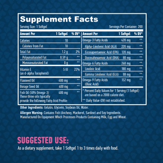 Omega 3-6-9 / 100 Softgels