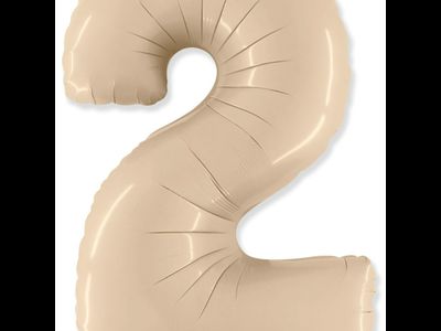 Цифра 2 бежевая 102 см