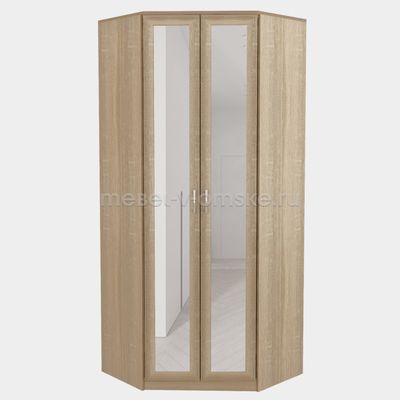 ШМ163 Шкаф Фиери угловой с зеркалом. Размер: 900*2240*900