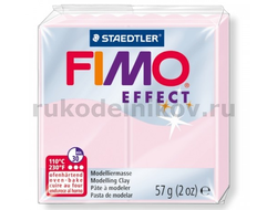 полимерная глина Fimo effect, цвет-quartz rose 8020-206 (кварц розовый), вес-57 гр