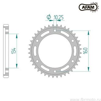 10616-42 Звездочка цепи AFAM 10616-42 (JTR1306.42)