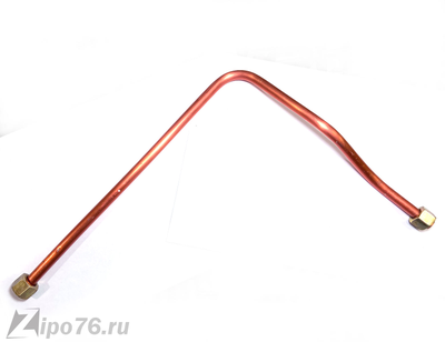 Трубка компрессора 550 медная с гайками на 16мм резьба