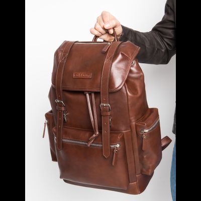 Кожаный рюкзак Voltaggio Premium brown (арт. 3091-53)