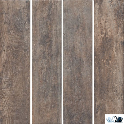 Керамогранит Керама марацци Браш Вуд коричневый темный 10 х 40 см, SG401300N, под дерево