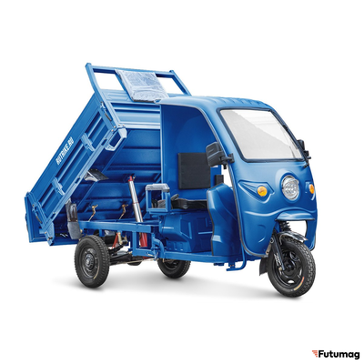 Грузовой электротрицикл Rutrike D5 1700 КАБИНА темно-синий