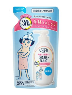 Kao Biore Moisture Milk  увлажняющее молочко для тела, без аромата, м/у, 250мл.