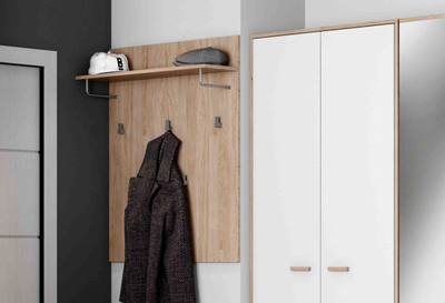 Калгари прихожая Вешалка 800х236х1000 Дуб натуральный светлый