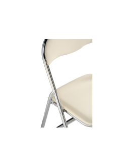 Стул на металлокаркасе Fold 1 складной beige / chrome