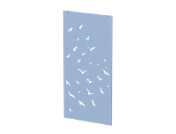 Акустическая подвесная перегородка с декором "Перелетные птицы"