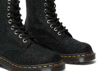 Ботинки Dr. Martens 1460 Glitter черные мужские