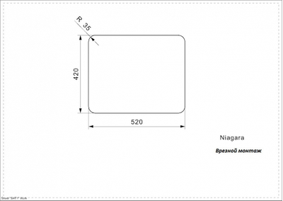 Мойка Reginox Niagara L Left OKG matt