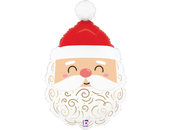 Фольгированный шар "Дед Мороз голова"