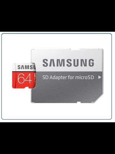 Карта памяти microSDXC UHS-I U1 SAMSUNG EVO PLUS 64 ГБ, Class 10, MB-MC64HA/RU + адаптер (100/20)