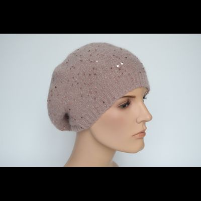 Розовый женский берет одинарный Vizio Италия 6943 ВО