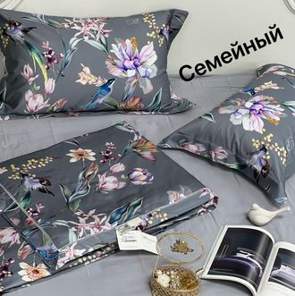 Постельное белье Blumarine семейный с одеялом модель 235