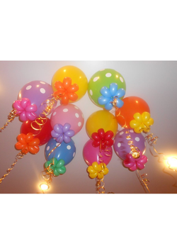 Шар с ромашкой, Ассорти, шт