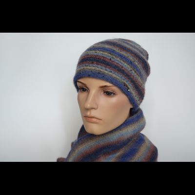 Разноцветная синяя шапка Vizio Италия 8013 CY