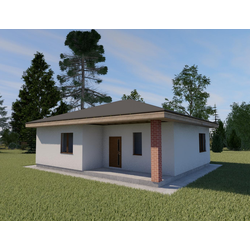 Одноэтажный дом с тремя спальнями 80м² (S90)