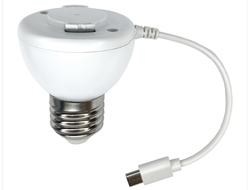 Адаптер питания USB type-c для патрона E27 ROXIMO RPWE27