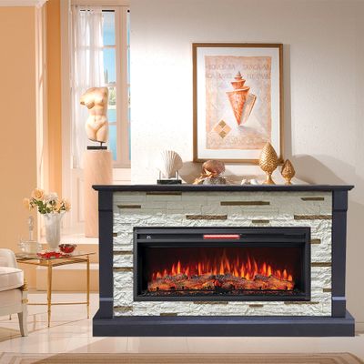 Линейный электрокамин Моника BL M1 с очагом Joker 45