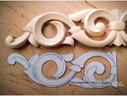 Резные накладные элементы для мебели