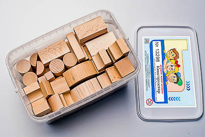 Игровой набор Фребеля "Конструктор" (111 элементов, бук, серия "Красота вокруг нас")