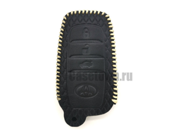 Чехол на ключи авто тойота камри 2017 "Gold dragon"