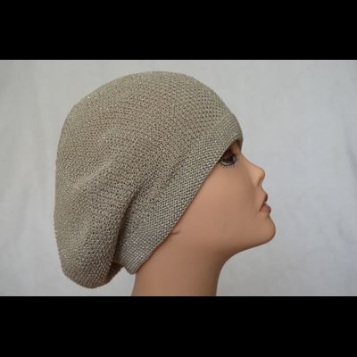 Летний берет женский вязаный Vizio Италия 6625 ореховый