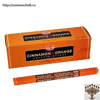 Благовония Корица Апельсин (HEM) Incense Cinnamon Orange