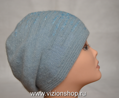 итальянский берет голубого цвета фото