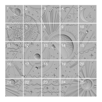 Панно гипсовое KASSIOPEA артикул SPN8