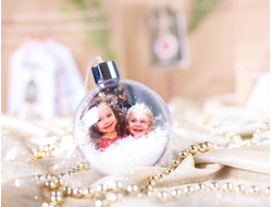 Новогодний шар с фото с наполнением