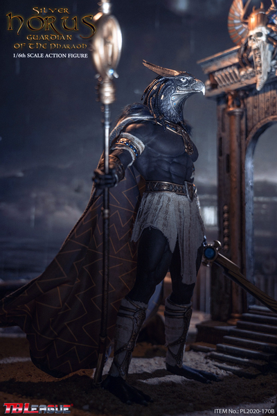 Гор в серебряном - Коллекционная ФИГУРКА 1/6 scale Action Figure King and Vengeful God Horus Silver Edition (PL2020-170B) - TBLeague