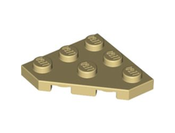 Wedge, Plate 3 x 3 Cut Corner, Tan (2450 / 245005 / 4208072)