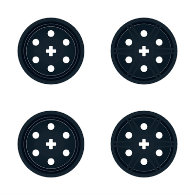 !АНАЛОГ! Wheels /  30 narrow rims Black, BLACK (WHL3)