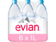 Вода минеральная Evian негазированная 1 л