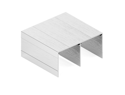 Направляющая верхняя Серебро Крацованное L=...мм AS0713.VP540.SLXAN.CJ  ARISTO