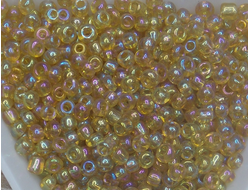 Бисер  Китай 10гр цвет № 162 янтарный радужный
