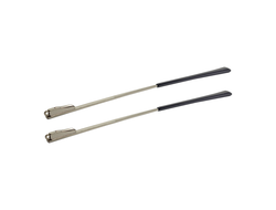 Заушник металлический с флексом для очков 3.5х0.9х145 мм, серебристый (5 пар)