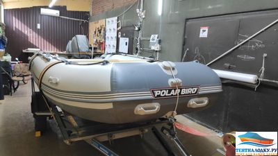 Тент на лодку Polar Bird модель PB-420E 2020 г.  пол-стеклокомпозит