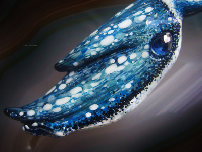 Волшебная брошь в виде пингвина с сапфиром "Сердце Ванадис"