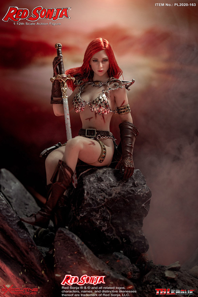 Рыжая Соня - Коллекционная фигурка 1/12 (PL2020-163) - Red Sonja 1/12 Scale Action Figure - TBLeague