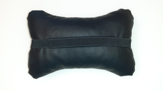 Автомобильная подушка для шеи строчка ромб (красная строчка)