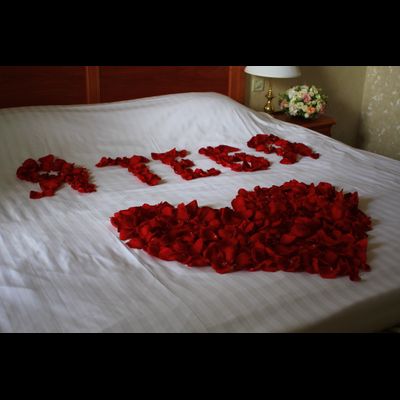 Оформление номера цветами в гостинице № 1491