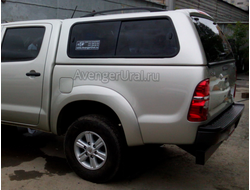 Кунг на Toyota Hilux Vigo 2005-2015 Carryboy S2 серебристый 1CO от AvengerUral.ru Екб, Пермь, Тюмень