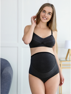 Дородовой бандаж темно-серый меланж 0645