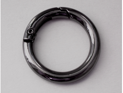 Кольцо карабин диаметр 25/17 мм цвет черный никель